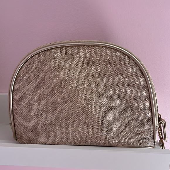 Zipper Makeup bag , clutch , gold - Picture 2 of 4